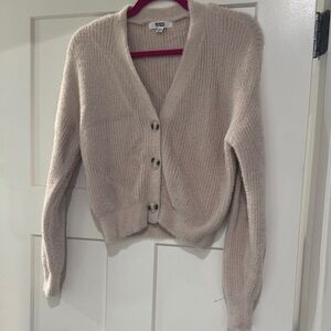 BB Dakota by Steve Madden Rose Cream Cardigan Sweater